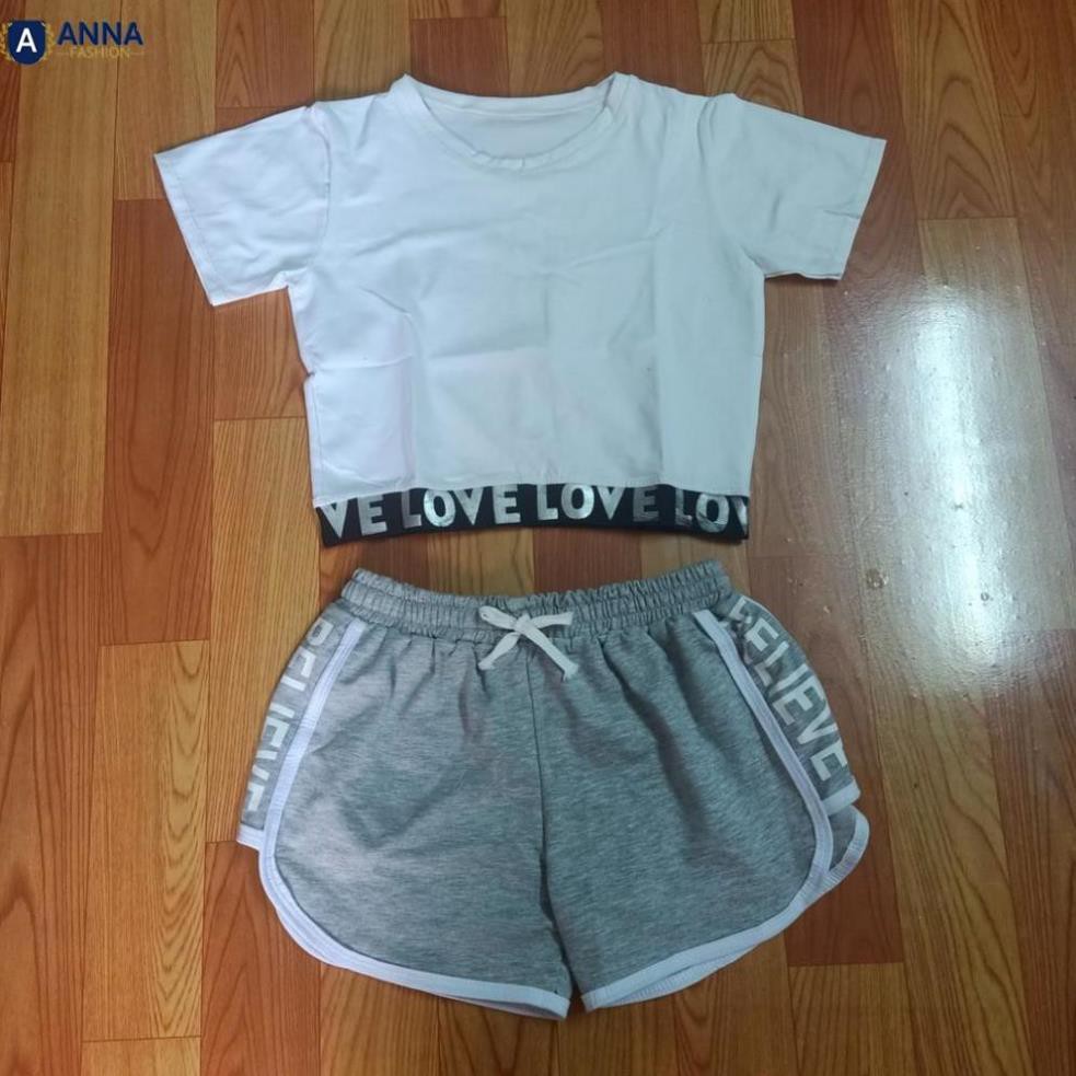 Áo tập gym croptop nữ vải cotton lạnh thời trang nữ Anna ( Hình Shop Tự Chụp)