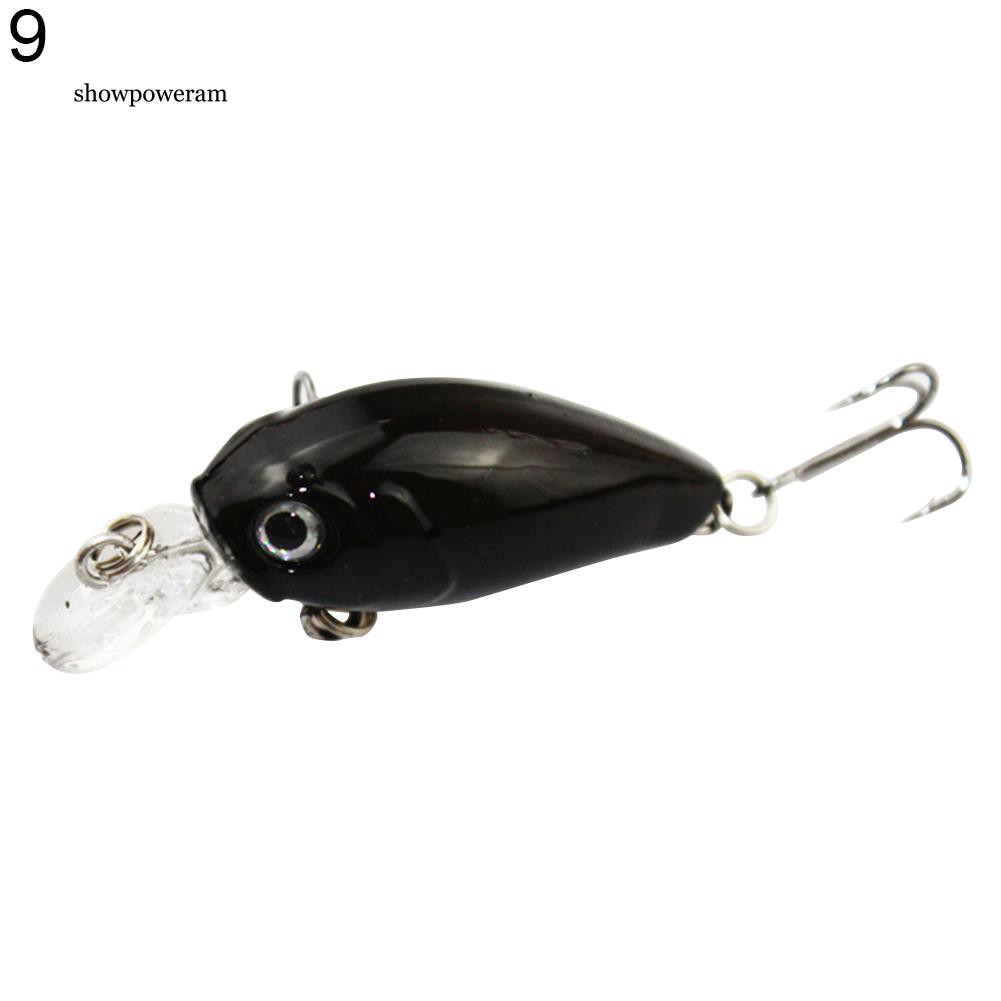 Mồi giả nhử cá bằng nhựa chất lượng cao gắn kèm móc câu ba chấu