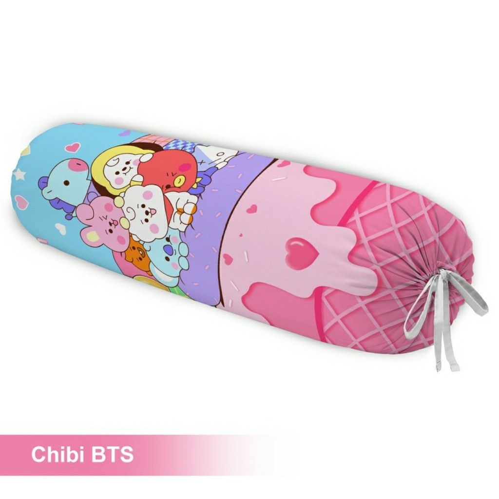 Ga Trải Giường 180x200 / 160x200 Họa Tiết Bts Chibi Xinh Xắn