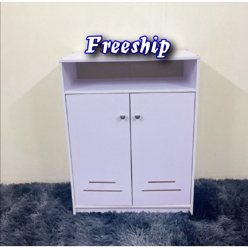 Tủ giày gỗ 2 cánh 4 ngăn - Kệ Tủ Giày Thông Minh Mẫu Mới ,kt 80x60x30