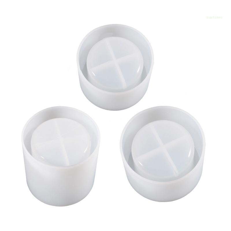 Khuôn Silicon Hình Tròn Làm Chậu Hoa / Chậu Cây Cảnh Bằng Resin