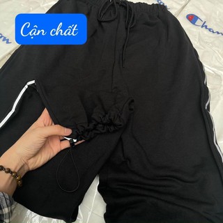 Quần jogger đen viền