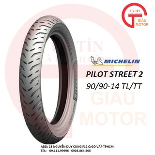 VỎ LỐP MICHELIN PILOT STREET 2 SIZE 90/90-14 40S TL CHÍNH HÃNG BÁNH SAU HONDA AIR BLADE