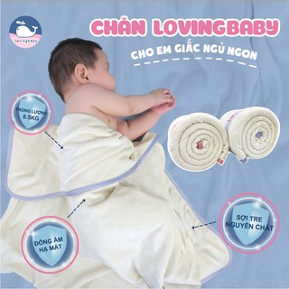 Chăn sợi tre cho bé Lovingbaby- kích thước 75x100cm [Giá lấy tương tác]