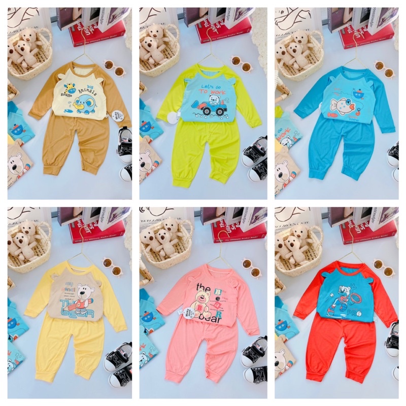 Bộ thun lạnh cho bé trai và bé gái 8-18kg