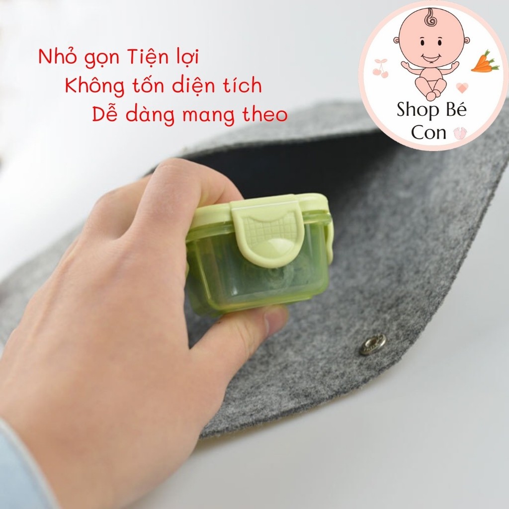 Hộp Trữ Đông, Khay Trữ Đông Mini Có Nắp Cao Cấp Bảo Quản Dinh Dưỡng Đồ Ăn Dặm Cho Bé