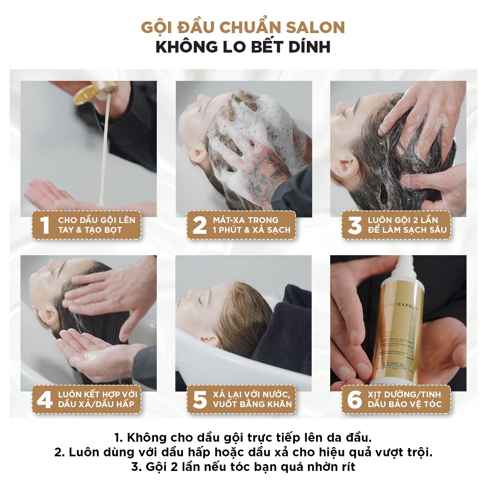 [Mã COSPPD04 giảm 10% đơn 600K] Combo gội xả phục hồi tóc hư tổn toàn diện Absolut Repair Gold