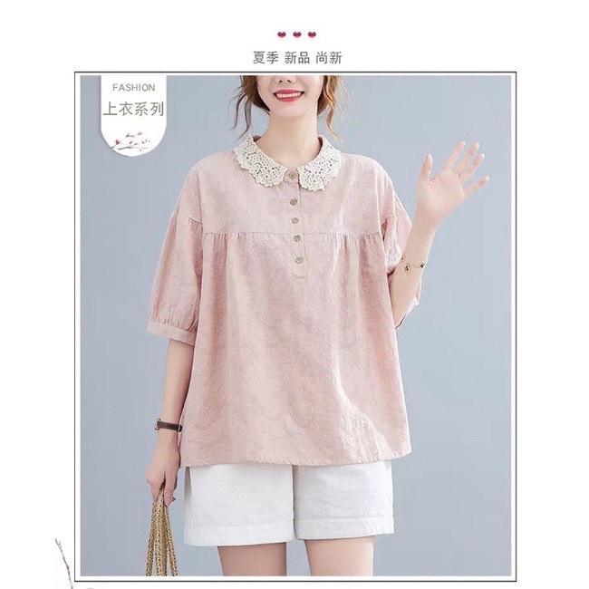 Áo Bầu cổ dáng sơ mi tay lỡ ,siêu xinh ,phù hợp đi làm ,đi chơi ,Hàng loại 1 không bai ,không xù ,thất hút mồ hôi