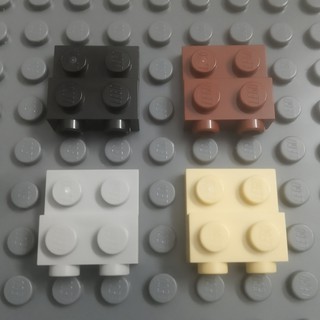 Đồ chơi lắp ráp plate, modified 2 x 2 x 2/3 with 2 studs on side