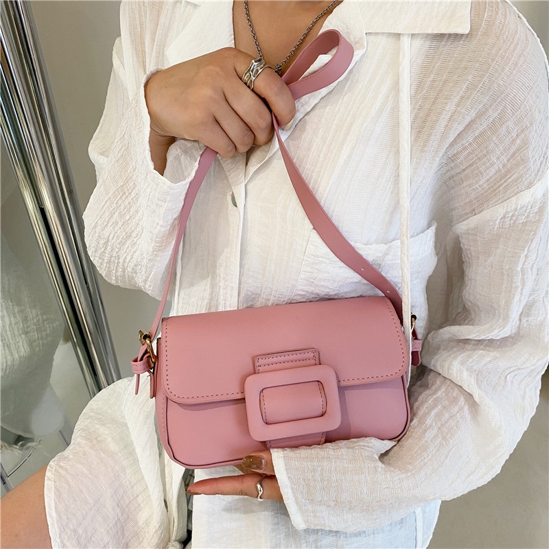 Women's bag 2021 summer new Thailand fashion brand Polly bag simple simple retro single shoulder baguette underarm bag