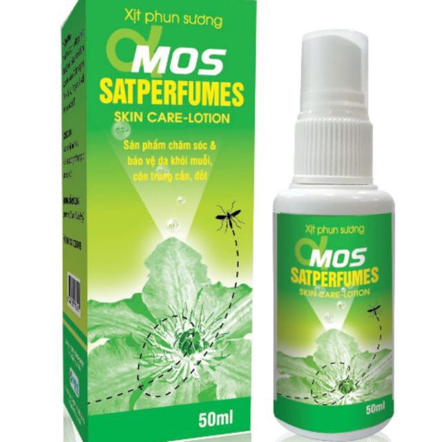 Mos Satperfumes - Bảo vệ da khỏi côn trùng cắn đốt, sử dụng cho mọi nứa tuổi (Chai 50ml)