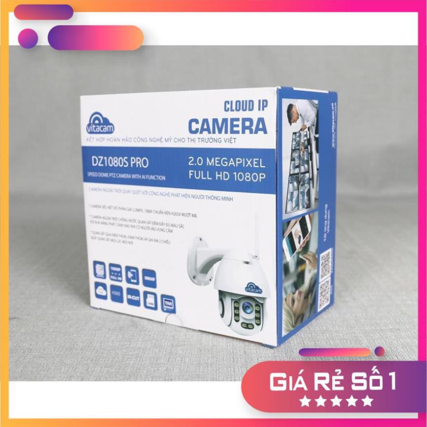 Camera PTZ Ngoài trời DZ1080S-PRO -Camera IP WIFI FullHD 1080P có cài đặt vùng báo động