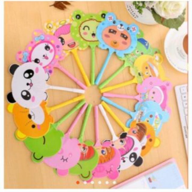 Bút quạt Trái cây và thú.