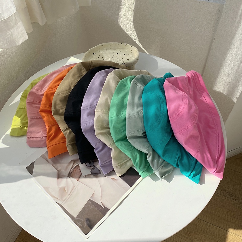 Nón Vành Rộng Chống Tia Uv Màu Sắc Ngọt Ngào Thời Trang Mùa Hè Cho Nữ