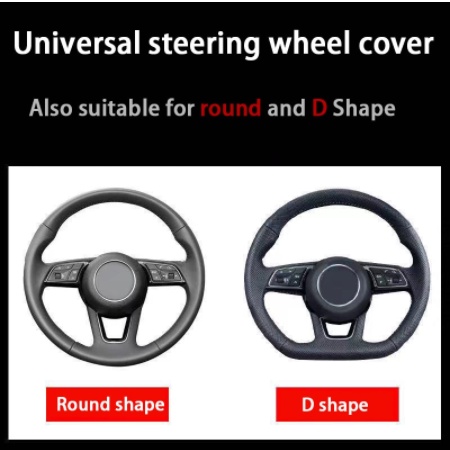 Bộ 2 Vỏ Bọc Vô Lăng Xe Hơi Bằng Sợi Carbon Cho Toyota VIos Yaris Corolla Cross Wish Revo CHR Avanza Fortuner Rush Wigo Innova raize Calya Etios Rav4 Hilux Camry