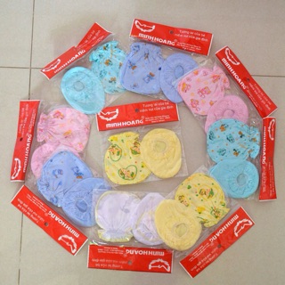 Set 5 bộ bao tay bao chân Minh Hoàng sơ sinh