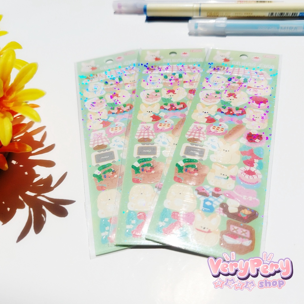 1 Tấm Sticker Nhãn Dán Hình Vật Nuôi Đáng Yêu