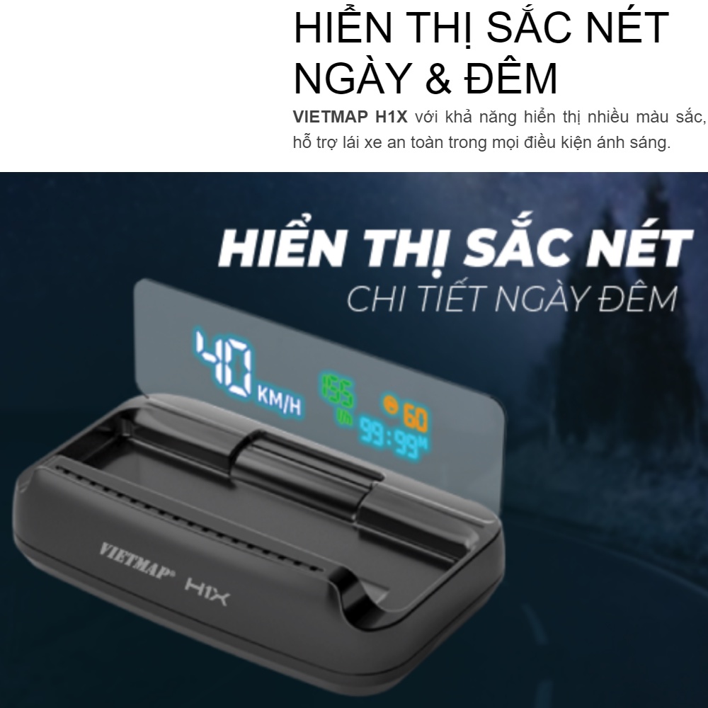 Màn Hình Hiển Thị Thông Minh Vietmap HUD H1AS - H1N - H1X