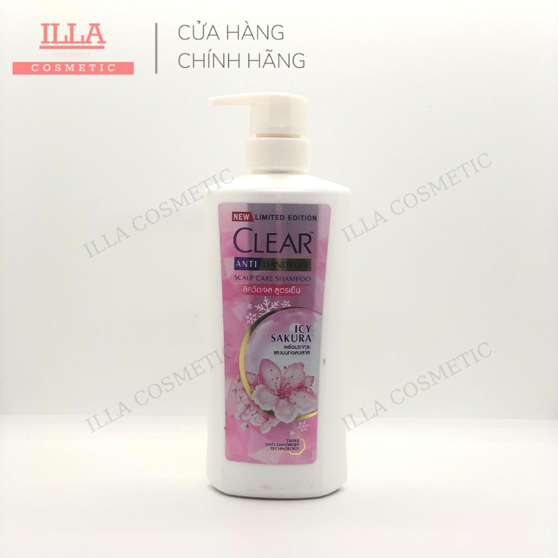 Dầu Gội Đầu Clear Men, Clear Bạc Hà, Clear Hoa Anh Đào, Clear Sakura Thái Lan 450ml/480ml