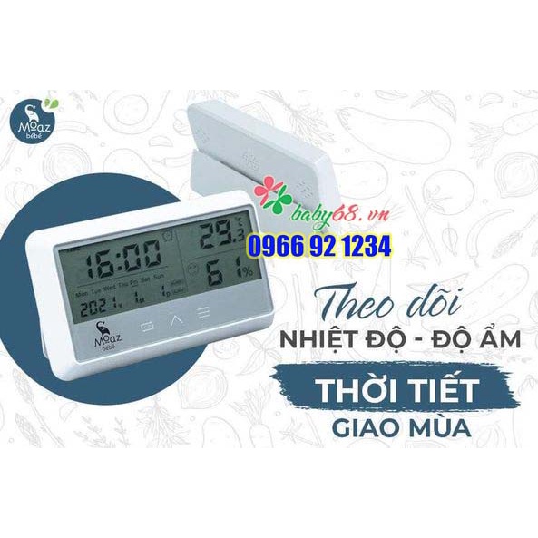 Nhiệt ẩm kế điện tử Moaz Bebe MB-016, MB-027