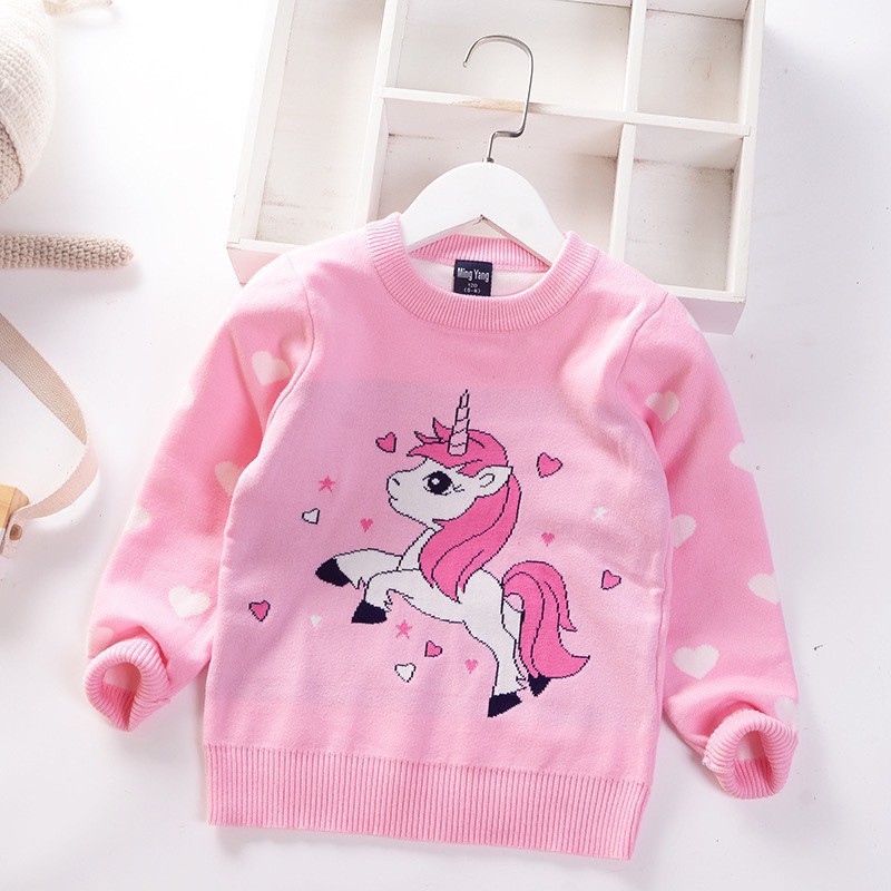 Áo Len Mickey Hàng Chuẩn Quảng Châu Cho Bé Gái Size 100-140(12-29kg)