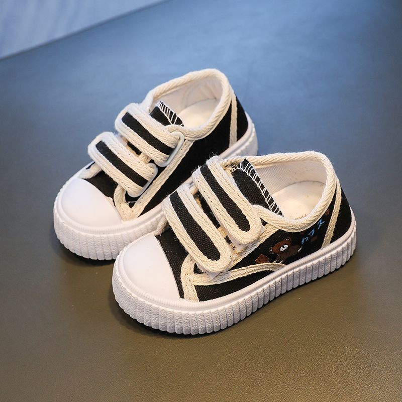 Giày Canvas Quai Dán Thiết Kế Mới Thời Trang 2022 Dành Cho Bé Gái