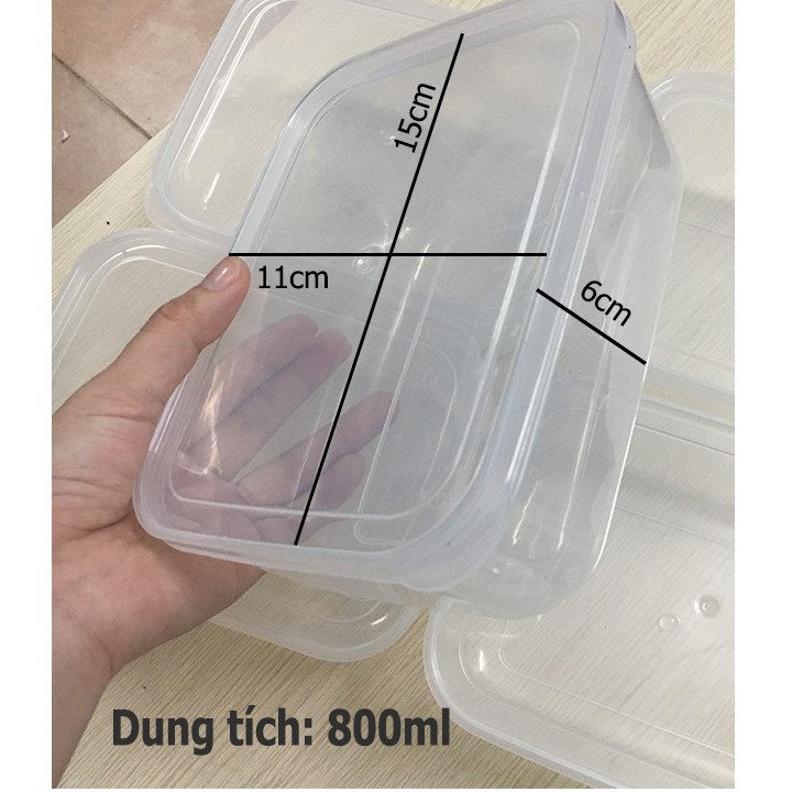 Hộp thực phẩm có nắp Song Long các cỡ  - HV Store