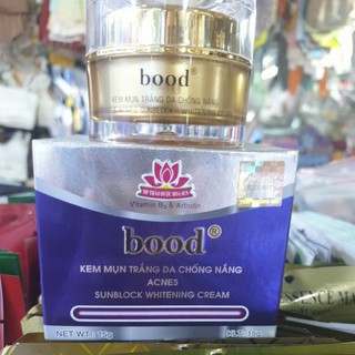 Kem mụn trắng da chống nắng Bood 15g