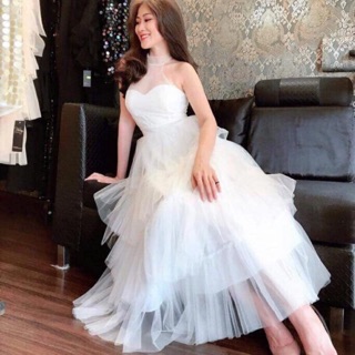 Maxi yếm lưới tầng