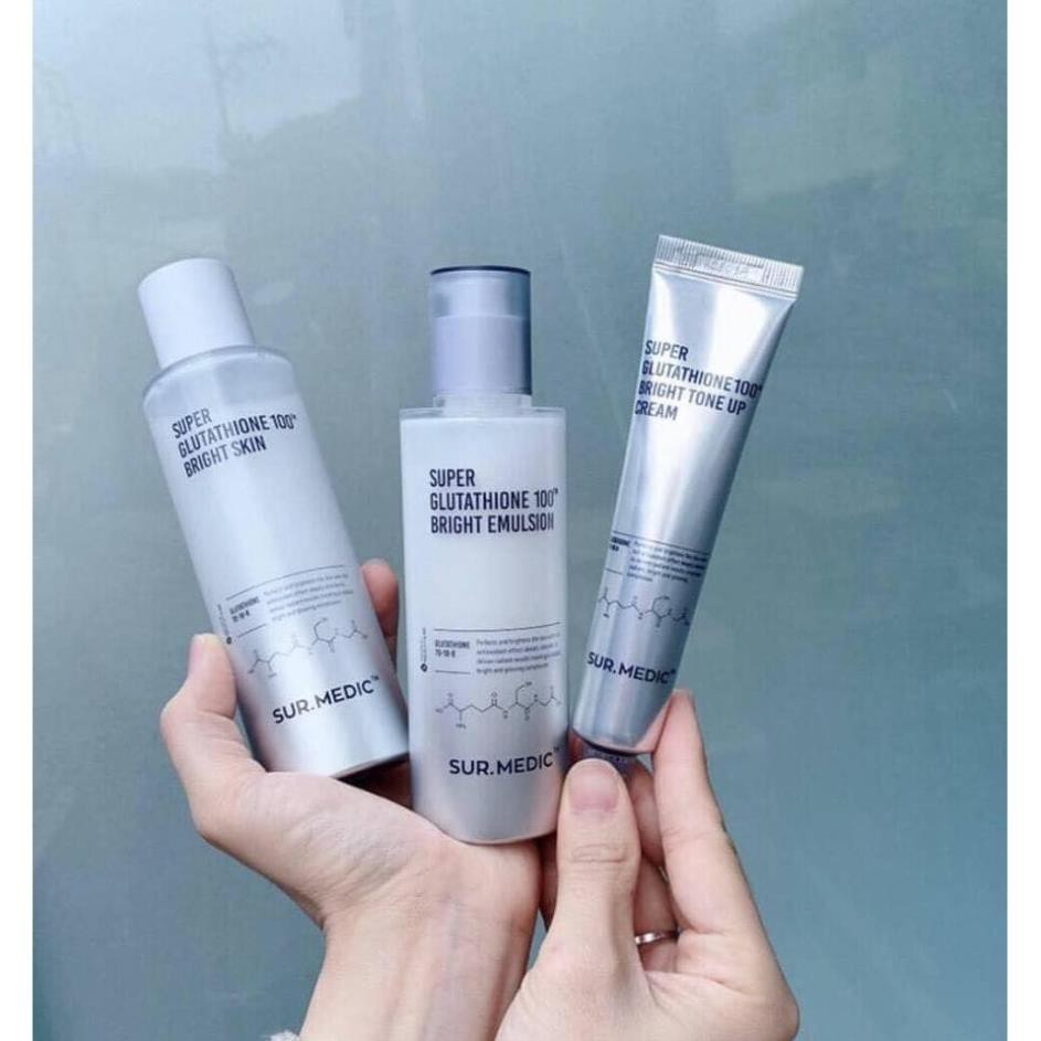Hàng Hàn- Kem Dưỡng Trắng Sáng Da, Nâng Tone Sur.Medic+ Super Glutathione 100 Bright Tone Up Cream 40ml