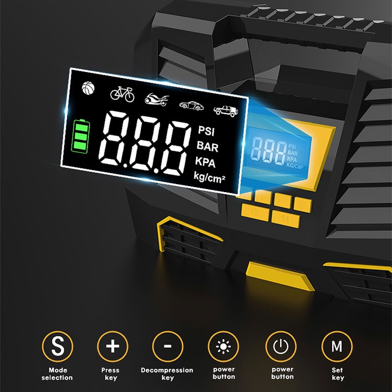 Máy nén khí ô tô Thuốc lá Lốp nhẹ hơn Máy bơm khí cho ô tô Xe máy Xe đạp 12V