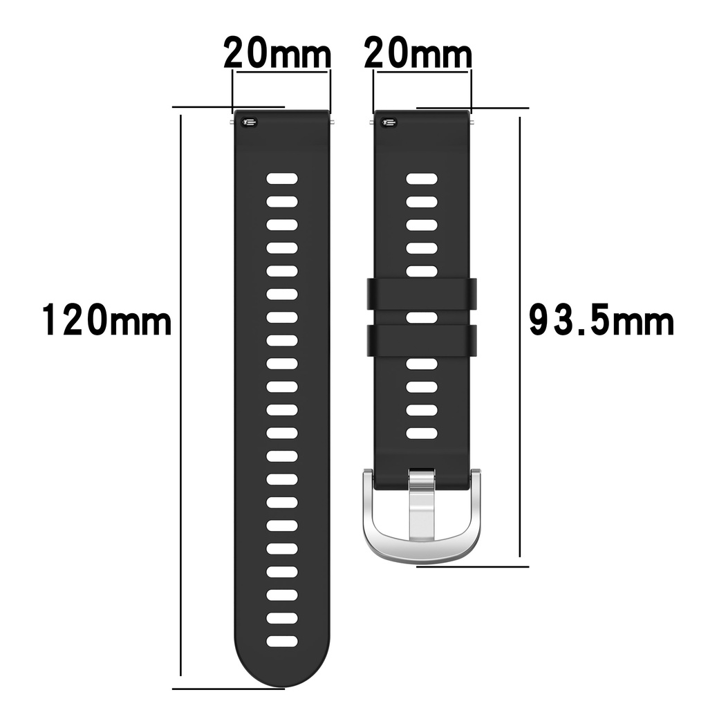 Dây Đeo Silicone 20mm Cho Garmin Venu 2 Plus / Venu SQ / Forerunner 55 245 645 / Vivoactive 3