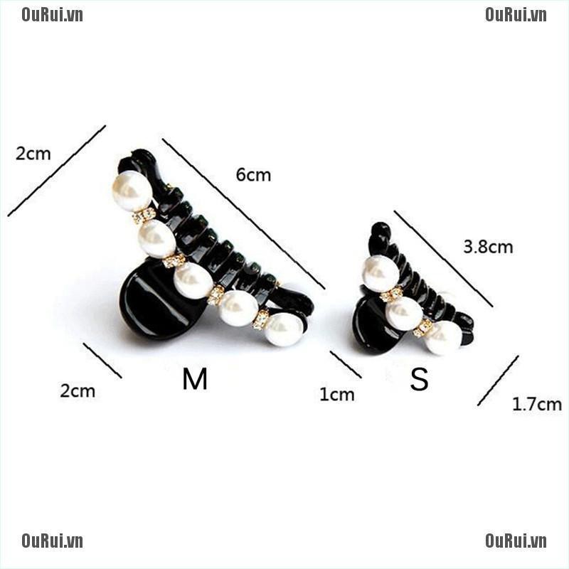 (FCC) Kẹp Tóc Giả Đính Ngọc Trai Phong Cách Hàn Quốc Cho Nữ