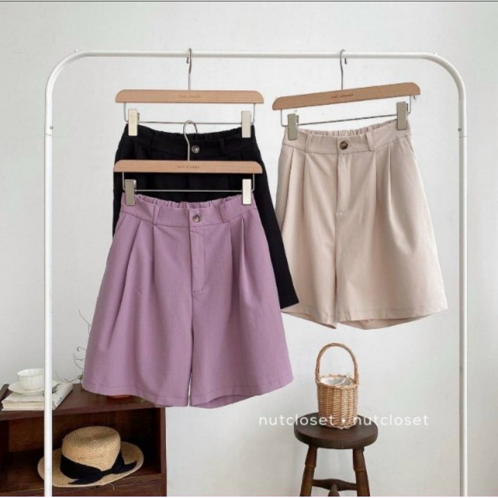 Quần Kaki ống rộng lỡ giả váy cao cấp dây kéo và lưng chun (Nhiều màu + Size) | BigBuy360 - bigbuy360.vn