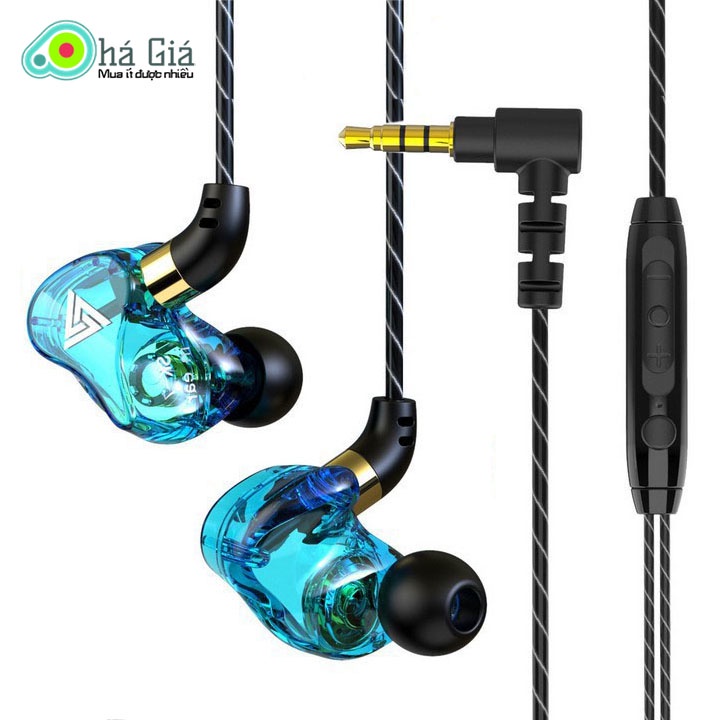 Tai Nghe Chống Ồn QKZ SK7 Âm Thanh Trong Có Dây Tích Hợp Micro Đàm Thoại, Cổng Kết Nối 3.5mm