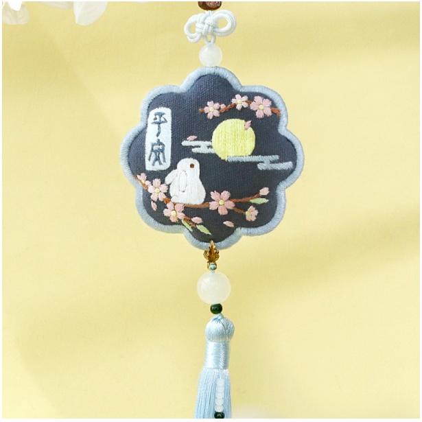 DIY BỘ KIT Bộ Phụ Kiện Túi Thơm Thêu Thủ Công Treo Trang Trí Xe Hơi Quà tặng gia đình và bạn bè - MIE HANDMADE