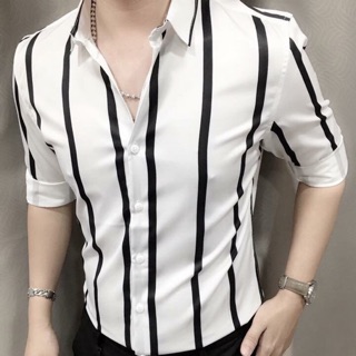 Áo Sơ Mi Nam Kẻ Sọc Dọc