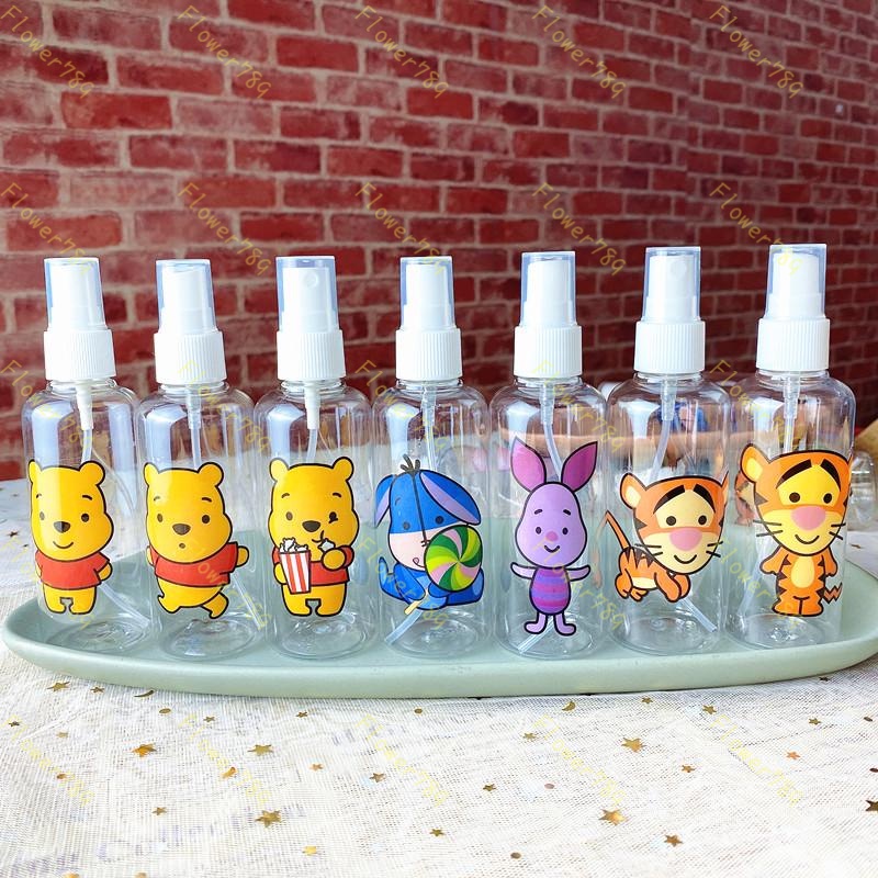 We Flower Chai xịt nhựa 50/100ML nhiều họa tiết hoạt hình tùy chọn tiện lợi mang theo theo khi đi du lịch