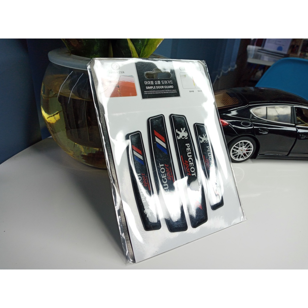 Bộ chống va đập cánh cửa peugeot,nẹp chống va đập trầy xước cửa cao su peugeot new