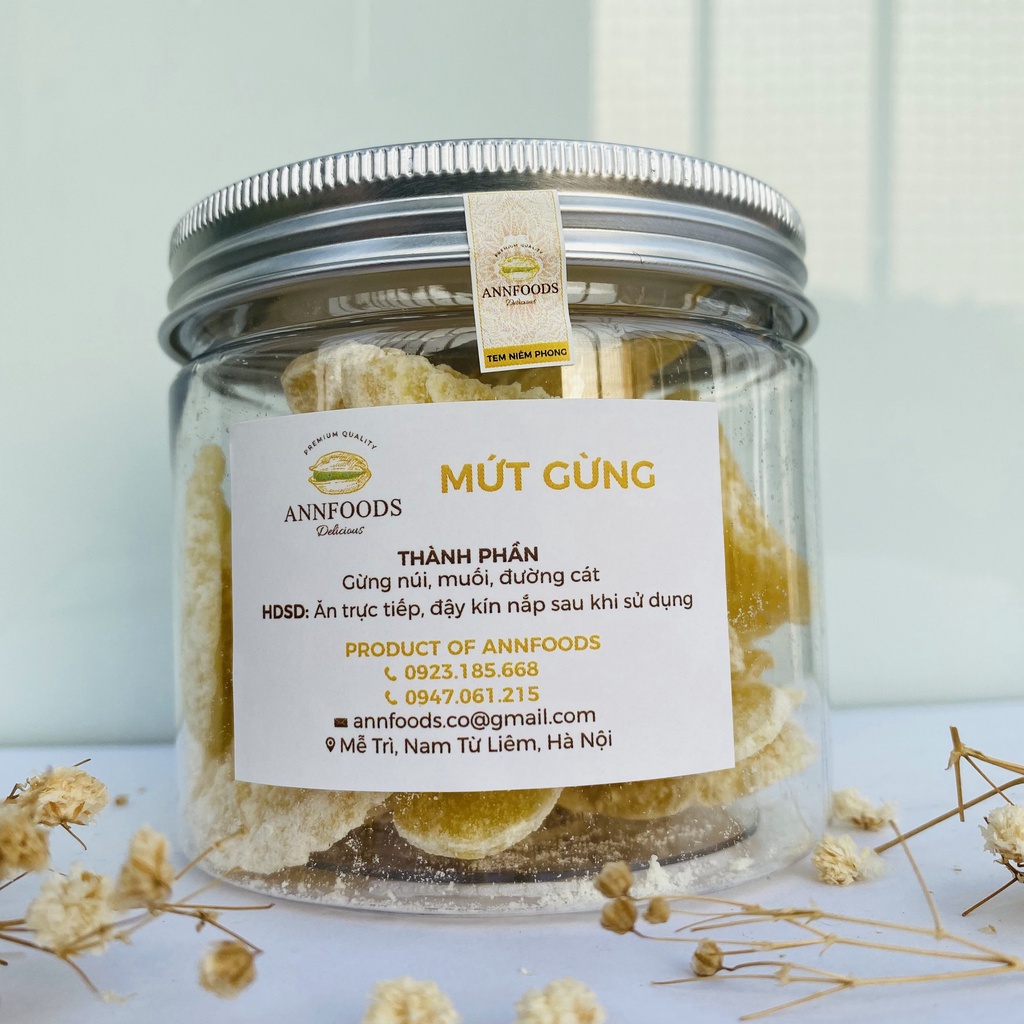 Mứt Gừng Huế Mứt Gừng Nhà Làm Thái Lát Mỏng Vừa Đường Thơm Ngon Chuẩn Vị Huế  - Annfoods