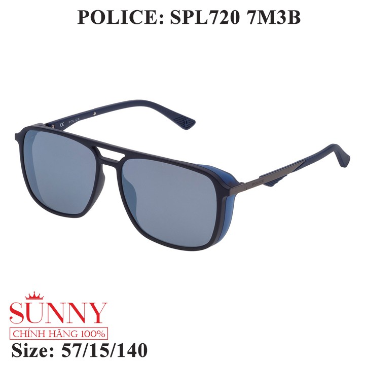Kính mát chính hãng Police SPL720 màu sắc thời trang, thiết kế dễ đeo bảo vệ mắt