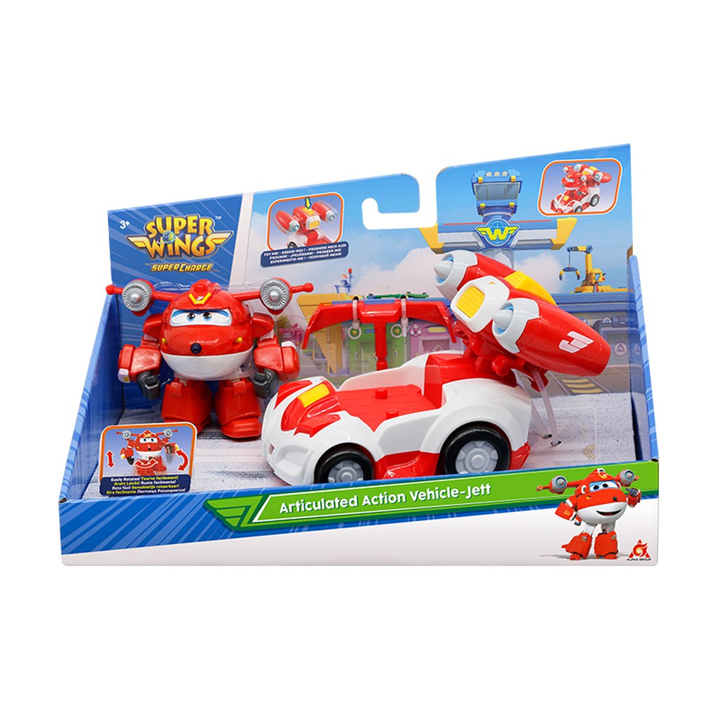 Đồ Chơi Superwings Siêu Xe Hành Động - Bẻ Khớp Jett Tia Chớp  EU740991V