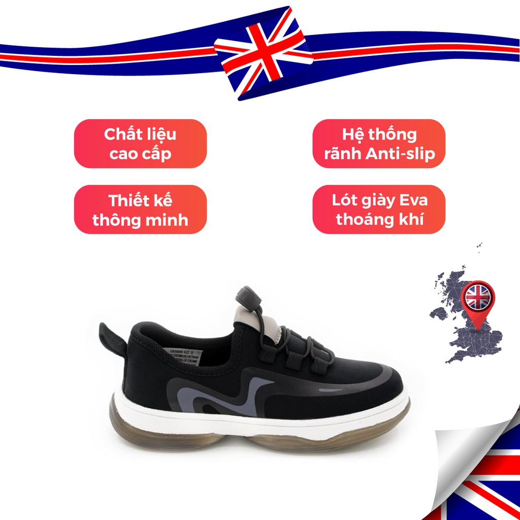 Giày Thể Thao Bé Trai Bé Gái Đi Học Siêu Nhẹ Crown Space UK Sport Shoes CRUK8050