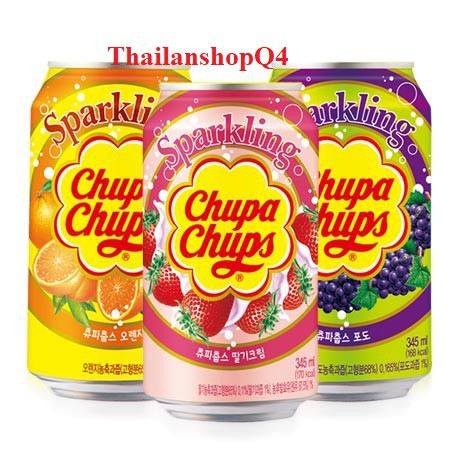 (HCM) Nước ngọt Chupa Chups lon 345ml date 07/2022