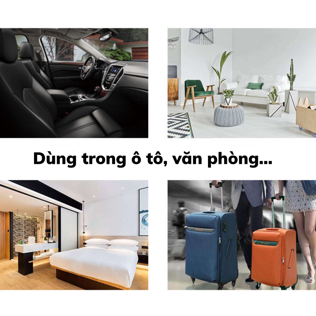 Tinh dầu nước hoa ô tô LOHAS RAMMATIC chiết xuất thực vật lọ 10ml
