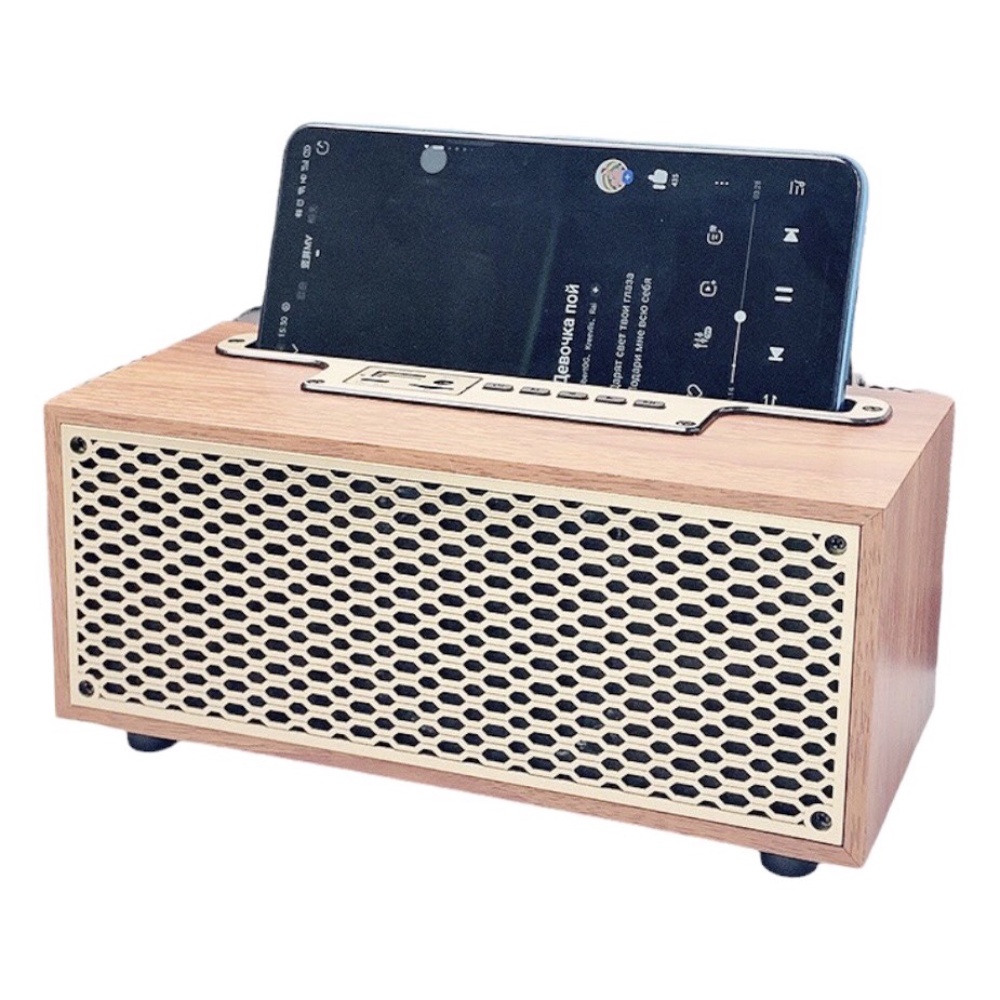 Loa Bluetooth Mini XM-5H - Kết Nối Bluetooth 4.0 , Thiết Kế Phong Cách Cổ Điển , Vỏ Gỗ Sang Trọng , Âm Bass Trầm Ấm