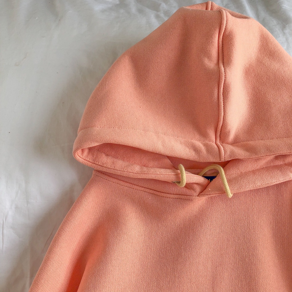Áo Hoodie hình in gấu MEANSTORE nỉ lót bông có mũ oversize unisex nam nữ form rộng phong cách Hàn Quốc - Màu cam
