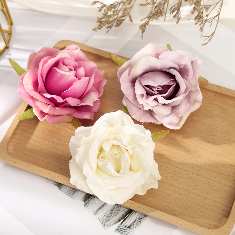 Kẹp tóc HAIMEIKANG hình hoa hồng 7cm cho cô dâu