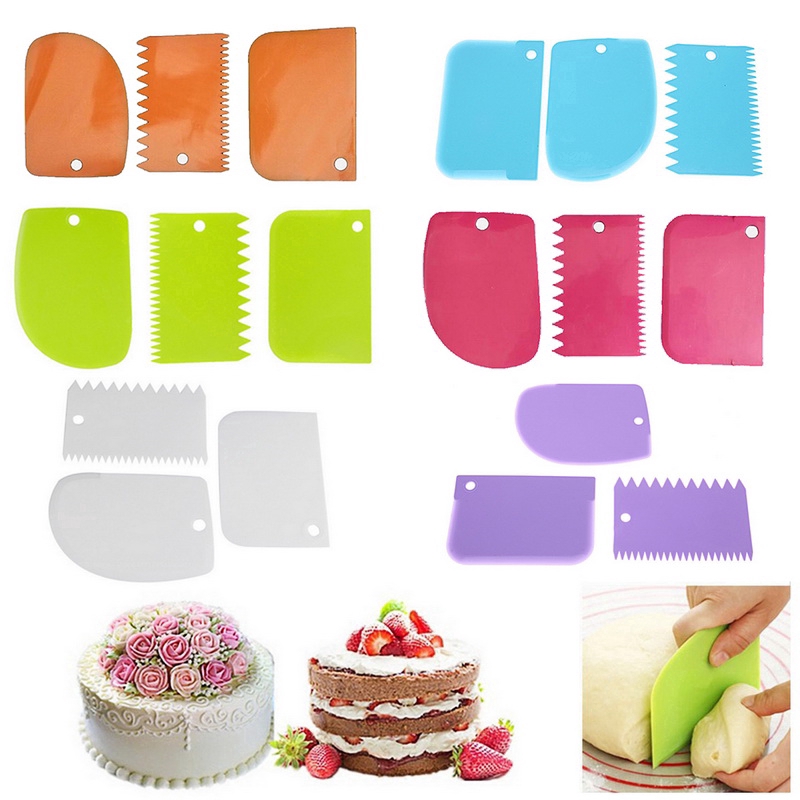 Plastic Scraper Fondant Cake Butter Pastry Cutter Kitchen Tools