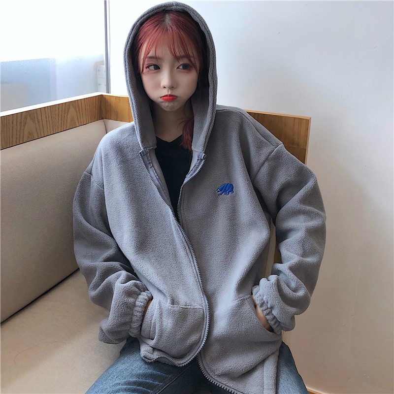 [Ảnh thật] Áo khoác nỉ bông ULZZANG cực ấm Hot trend 2021 | BigBuy360 - bigbuy360.vn